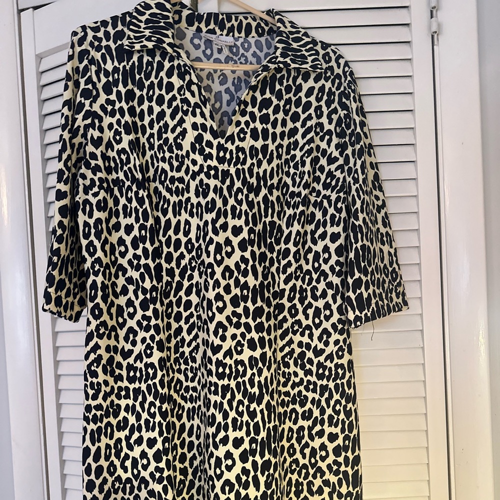 Jude Connally animal print dress